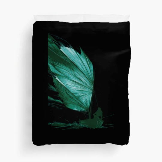 Tropical Leaf Sailing Art Duvet Covers