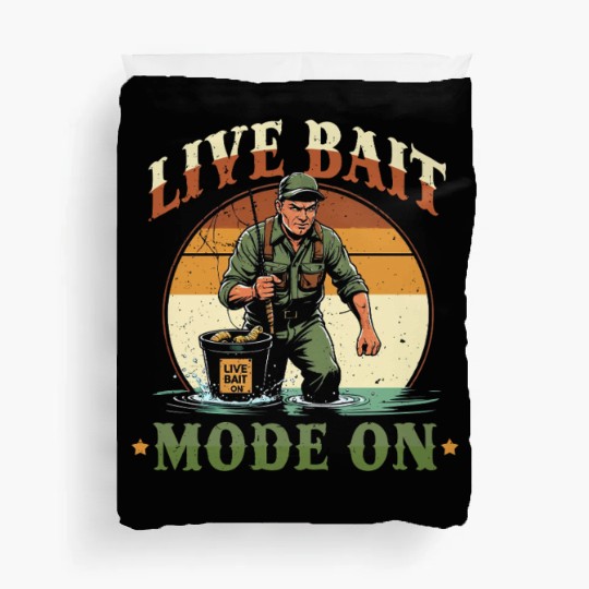 Flathead Catfish Live Bait Mode On Duvet Covers
