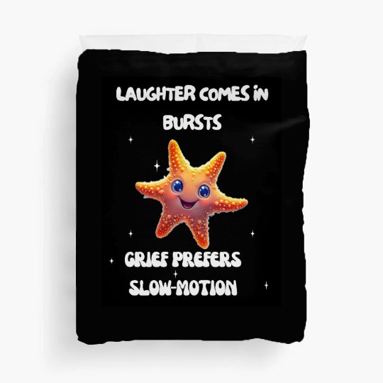 Whimsical Starfish with Playful Quotes Duvet Covers