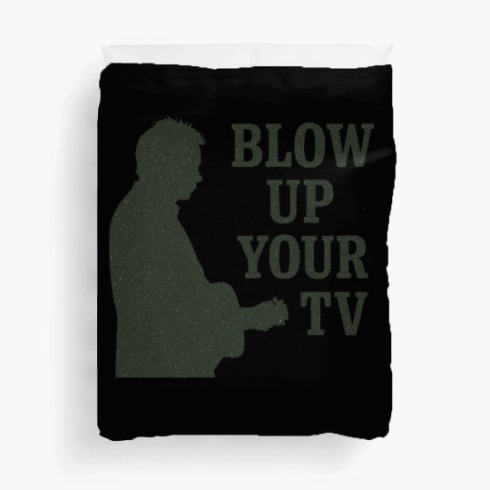 Blow Up Your TV! Dark Green Duvet Covers