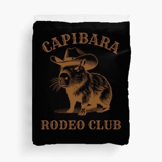 Capybara Rodeo Club Design Duvet Covers