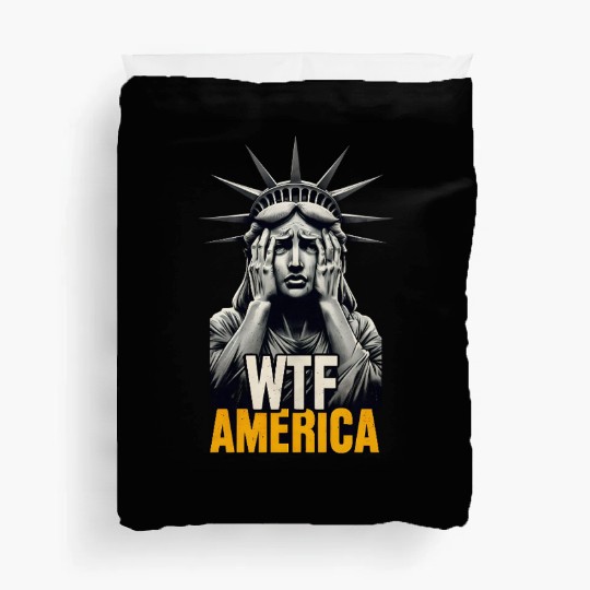 Contemporary Statue of Liberty Parody Design Duvet Covers
