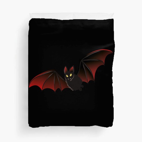 Dark Fantasy Bat Illustration Duvet Covers