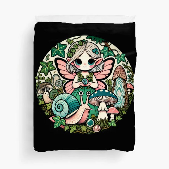 Enchanted Forest Fairy Illustration Duvet Covers