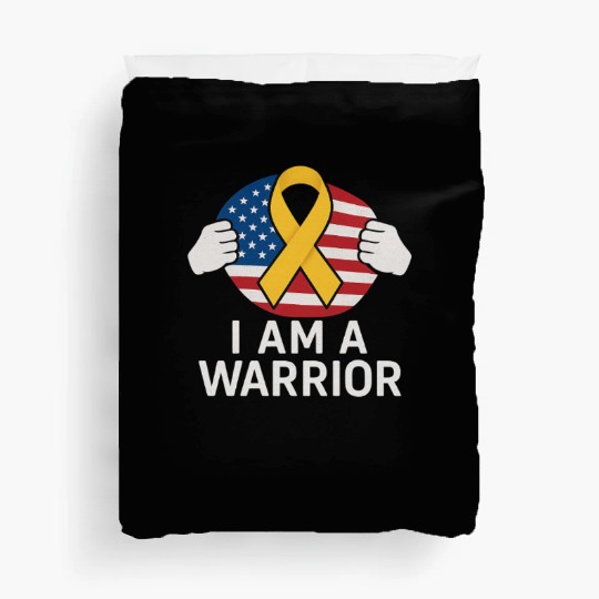American Warrior of Strength & Awareness Duvet Covers