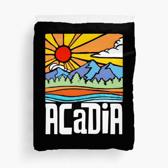 Acadia National Park Artistic Nature & Mountains Duvet Covers