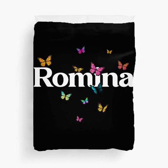 Colorful Butterfly NAME ROMINA Duvet Covers