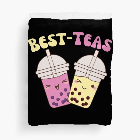 Best-Teas Cute Kawaii Bubble Tea Boba Tea Duvet Covers