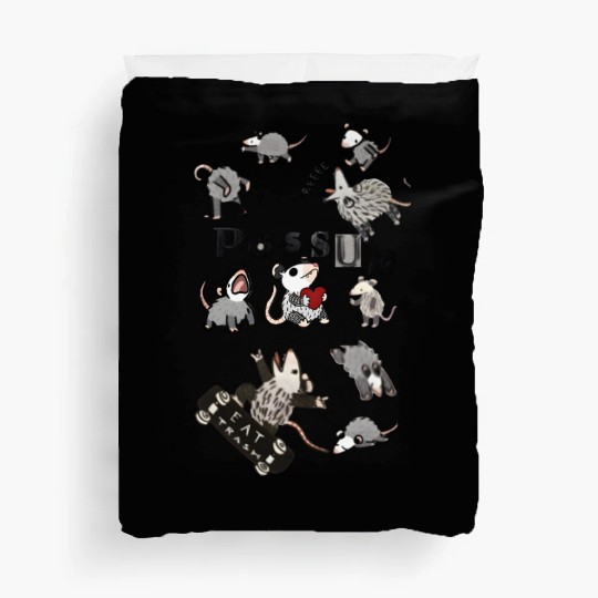 Adorable possum Mouse Collection Illustration Duvet Covers