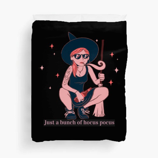 Witch Girl Hocus Pocus Illustration Duvet Covers