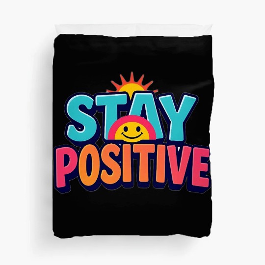 Vibrant Stay Positive Sun Design Duvet Covers