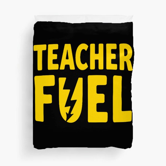 Teacher Fuel - Coffee icon Duvet Covers