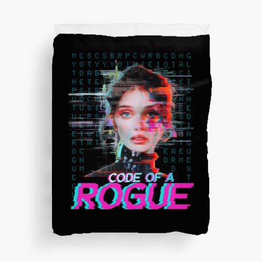 Futuristic Digital Rogue Illustration Duvet Covers