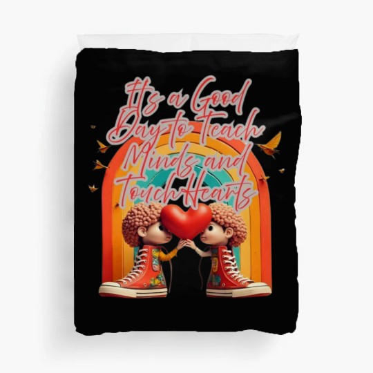 Inspirational Back-to-School Quote Design Duvet Covers