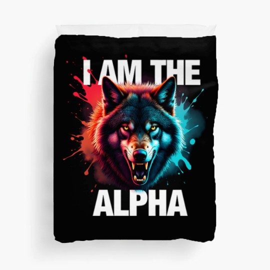 I Am The Alpha Wolf Duvet Covers