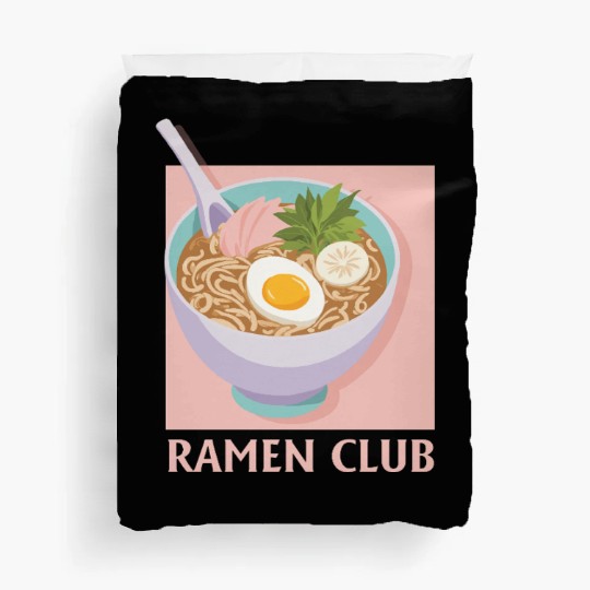 Traditional Japanese Ramen Bowl – Cozy Food Art Duvet Covers