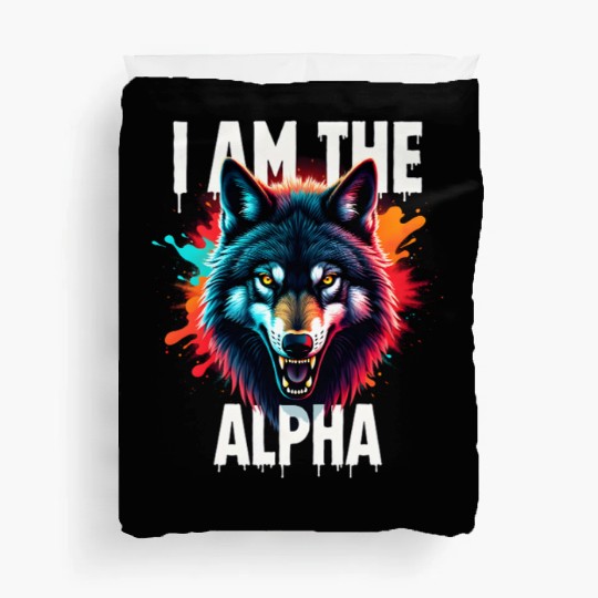 I Am The Alpha Wolf Duvet Covers
