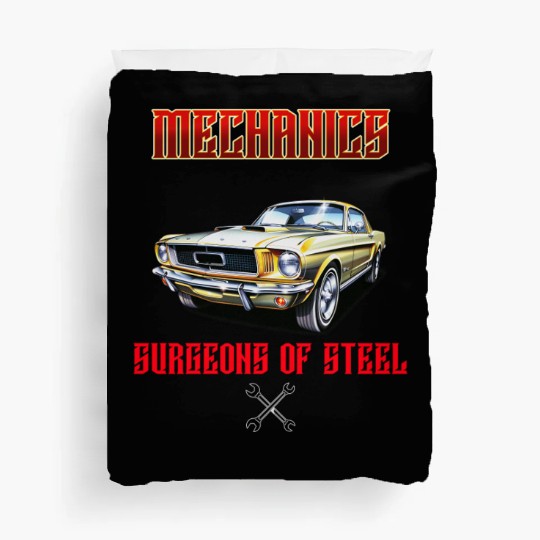 Muscle Car Classic Mechanics Design Duvet Covers