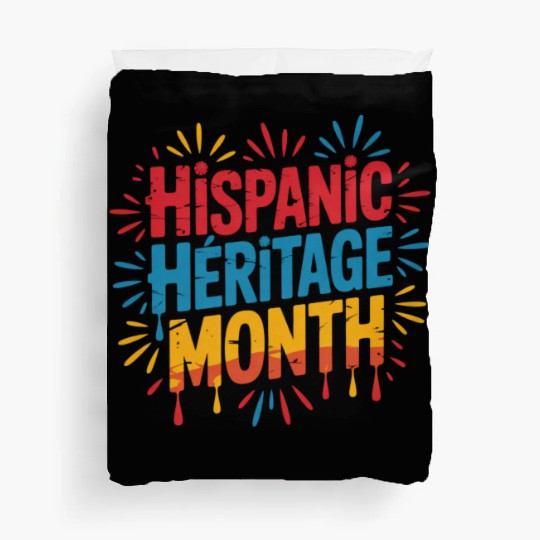 Hispanic Heritage Month Celebration Design Duvet Covers