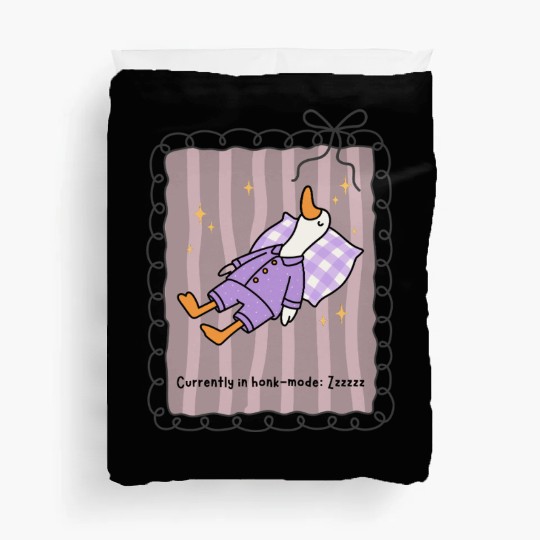 Silly Goose in Honk-Mode Pajama Design Duvet Covers
