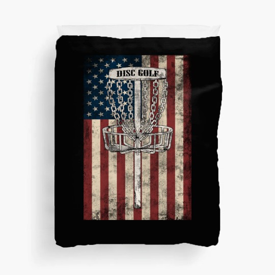 Disc Golf – USA Flag Design Duvet Covers