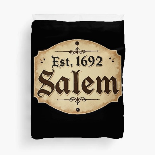 Vintage Salem Establishment Logo Design Duvet Covers