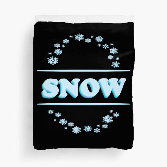 Snowflake Circle Winter Design Duvet Covers