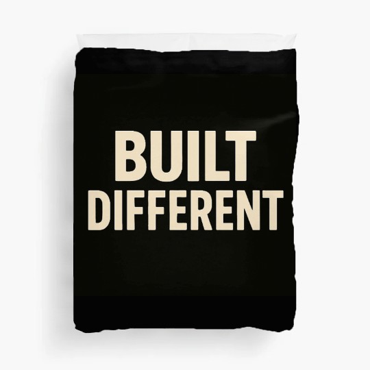 Empowering Built Different Motif Duvet Covers
