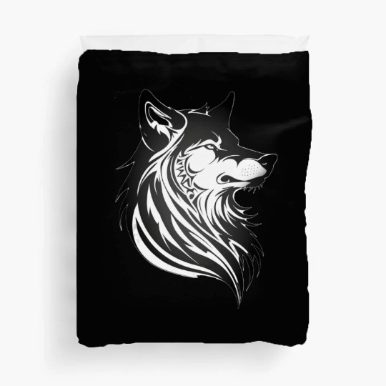 My Pack Is Imaginary - Lone Wolf Duvet Covers