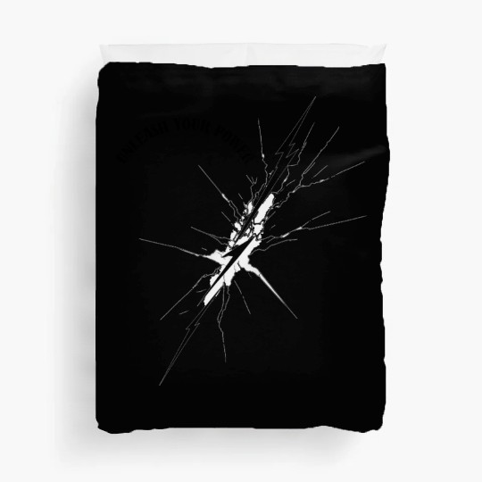 Lightning Bolt Tattoo - Unleash Your Power Duvet Covers