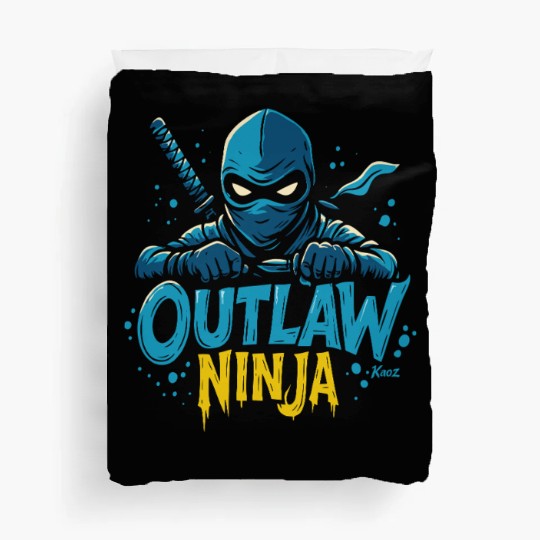 Outlaw Ninja Cartoon Design Duvet Covers
