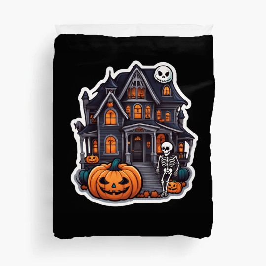 Haunted House Halloween Design Duvet Covers