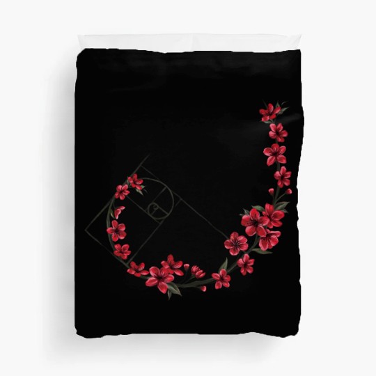 Floral Crescent Moon Design Duvet Covers