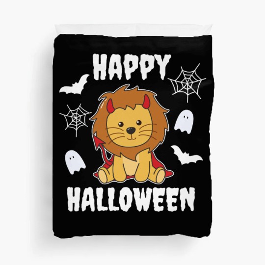 Lion Happy Halloween Devil Costume Duvet Covers