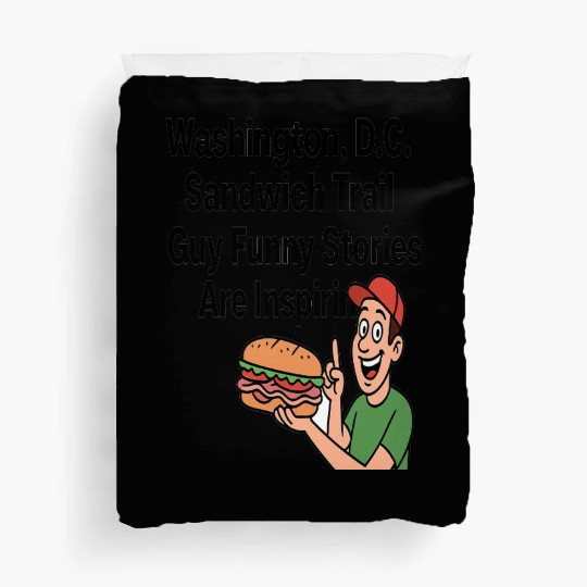 Washington DC Sandwich Throw Guy  Duvet Covers