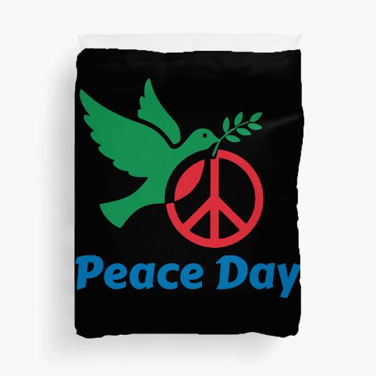 Peace Day Dove with Olive Branch Duvet Covers