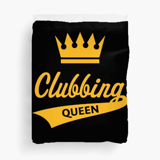 Clubbing Queen (Party / Nightlife / Gold) Duvet Covers