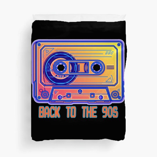 Back to the 90s Retro Cassette Tape Duvet Covers