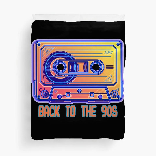 Back to the 90s Retro Cassette Tape Duvet Covers