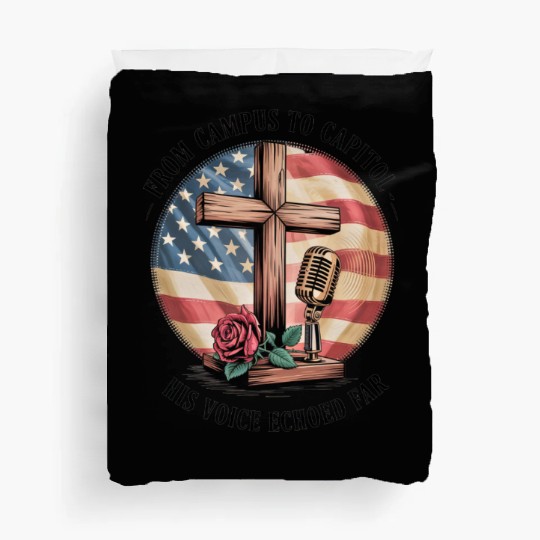 Charlie Kirk: Campus To Capitol Duvet Covers