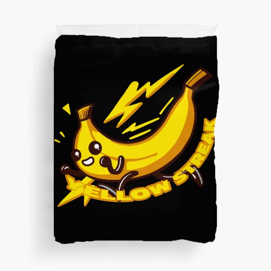 kawaii banana electric shock Duvet Covers