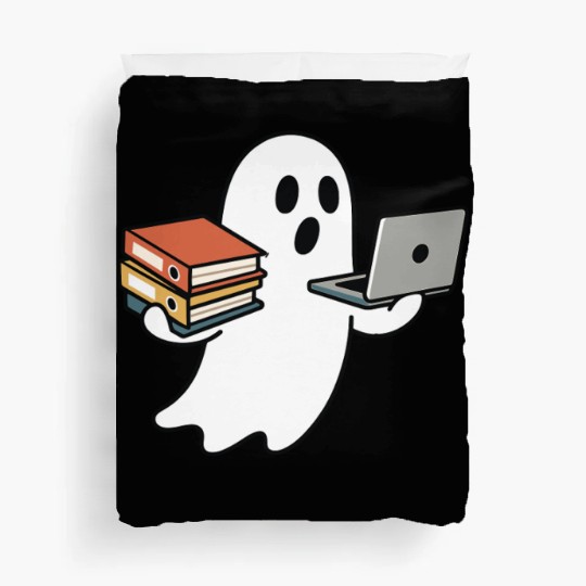 Halloween Office Spirit Funny Laptop Work Duvet Covers