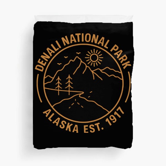 Denali Mountain Alaska National Park Duvet Covers