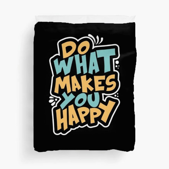 Inspirational Positive Vibes Typography Duvet Covers
