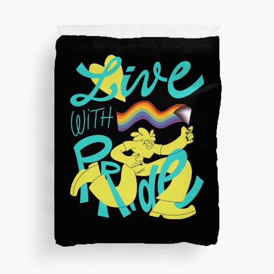Live with Pride - LGBTQ+ Statement Duvet Covers