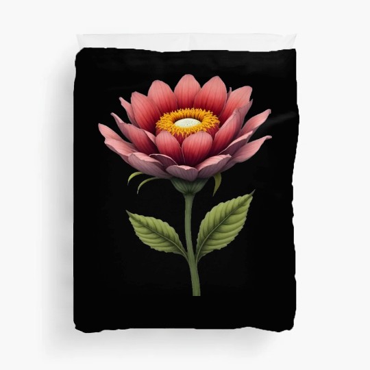 Elegant Pink Lotus Blossom Design Duvet Covers