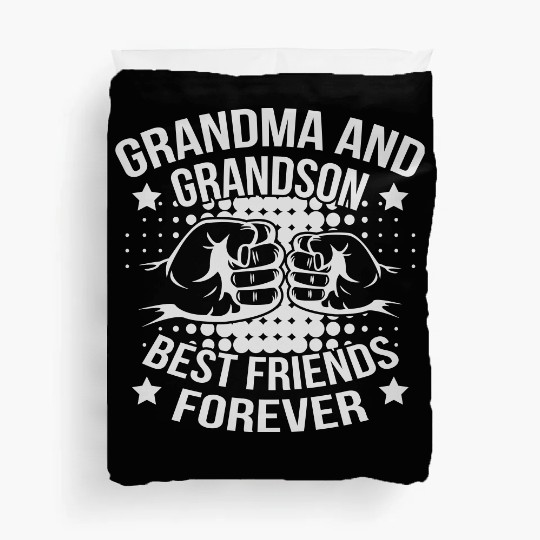 Grandma And Grandson Best Friends Duvet Covers
