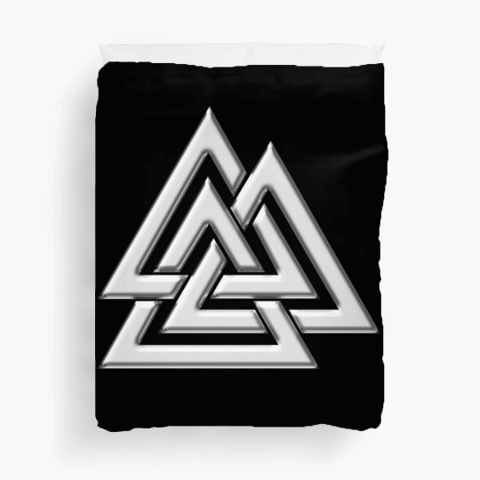Valknut, Wotan's Knot, Walknot, Odin, Valhalla Duvet Covers