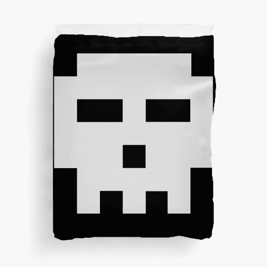 Scott Pilgrim 8-bit Skull Vector Duvet Covers