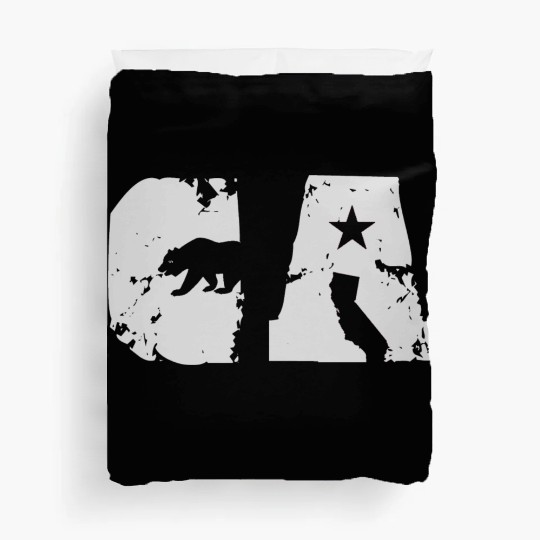 California Bear State Abbreviation Duvet Covers